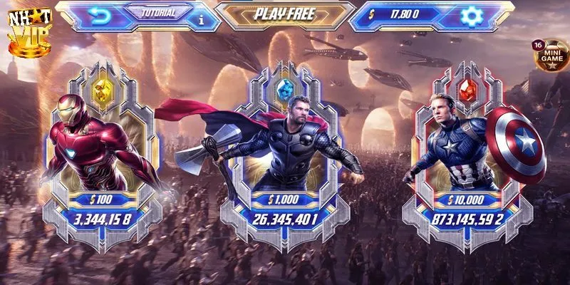 Tính năng Hero của Nổ hũ Avengers