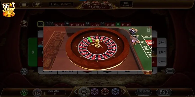 Hướng dẫn cách chơi Roulette 3D