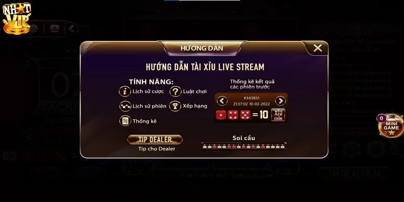 Quy luật chơi Tài xỉu livestream cơ bản cho tân thủ