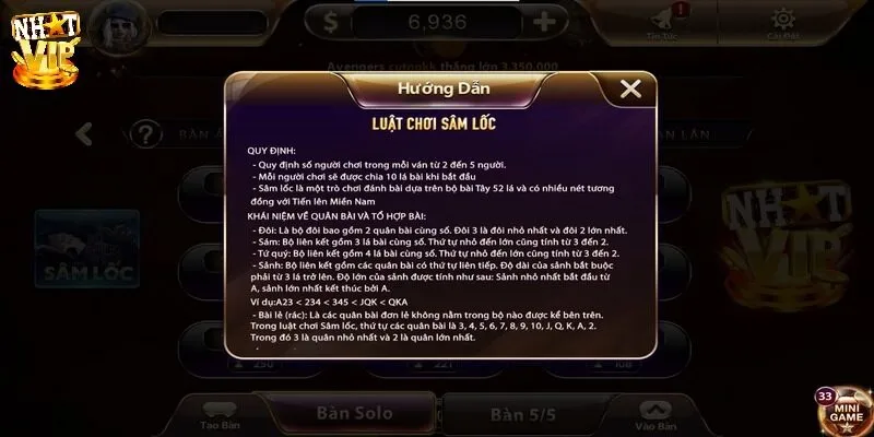 Luật chơi sâm lốc cho tân thủ