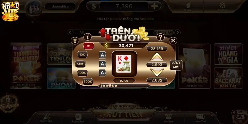 Mẹo đặt cược mini game trên dưới hiệu quả