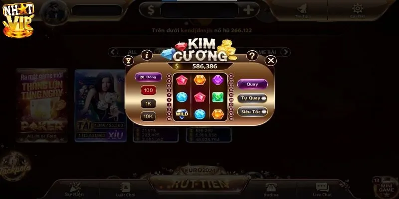 Mẹo quay thưởng mini game Kim Cương thắng lớn
