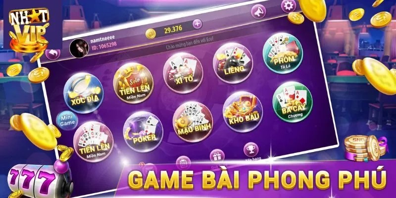 Khám Phá Top 5 Game Đánh Bài Được Yêu Thích Nhất Tại Nhatvip